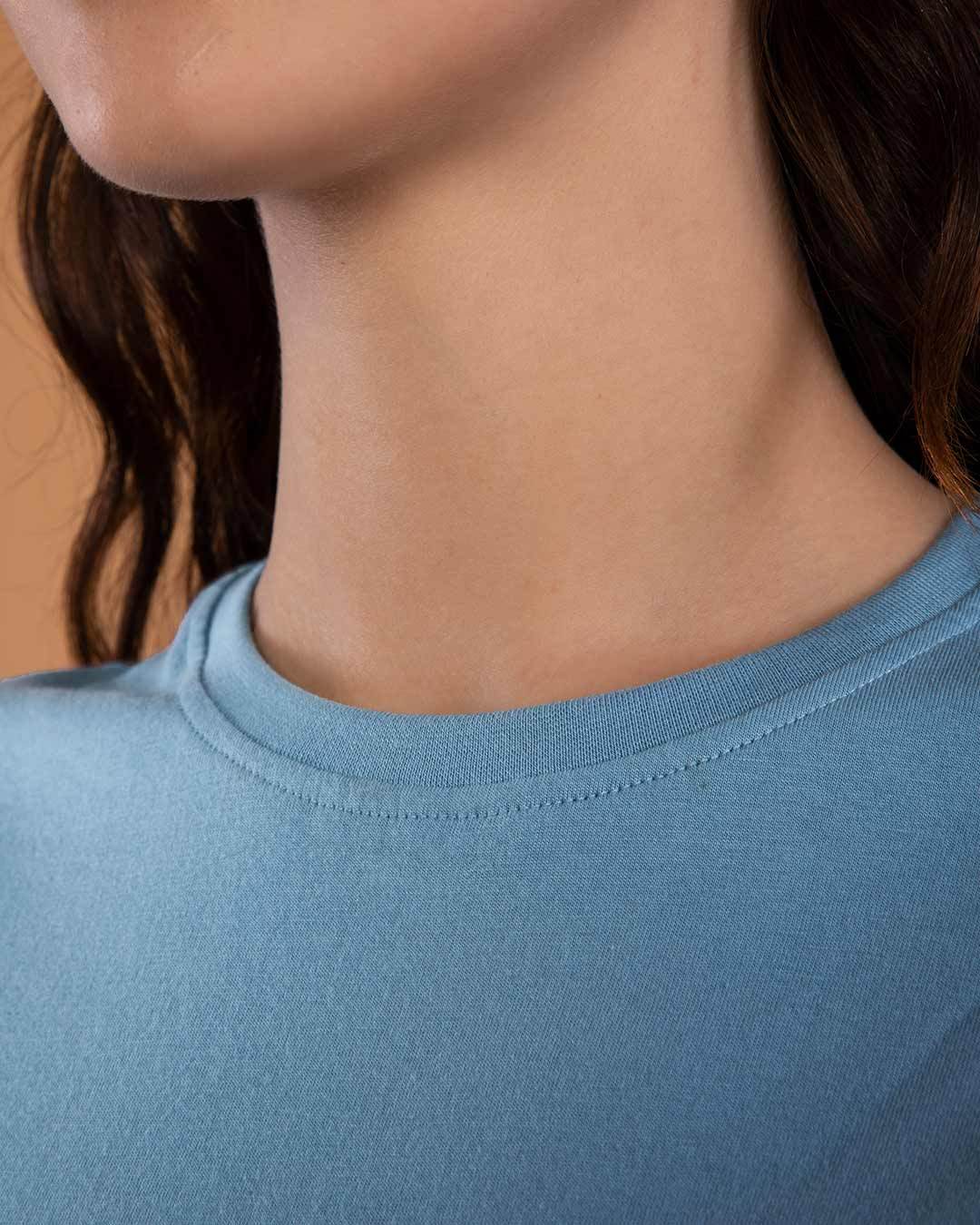 T-shirts-V neck-Cotton-Floral