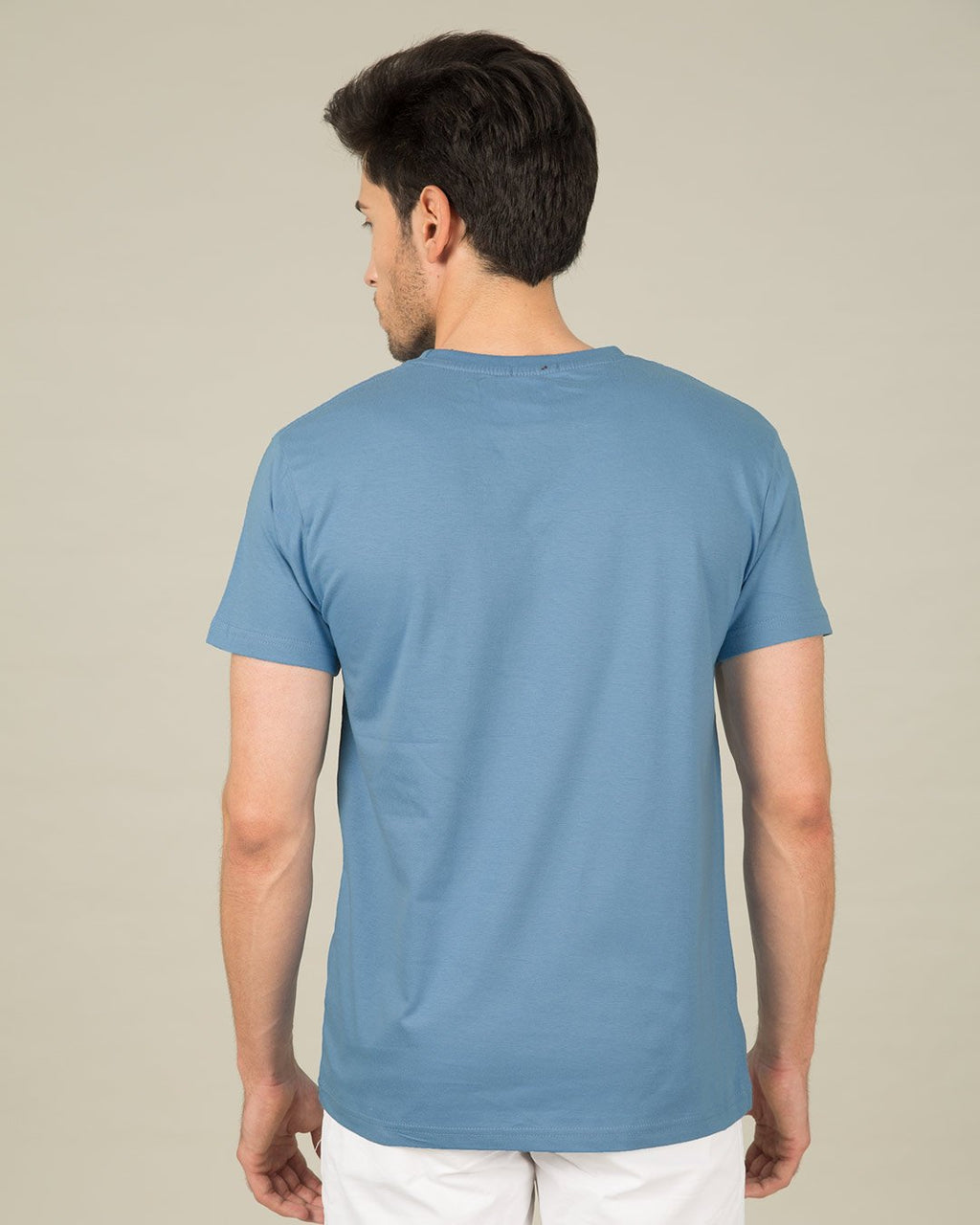 T-shirts-V neck-Cotton-Floral
