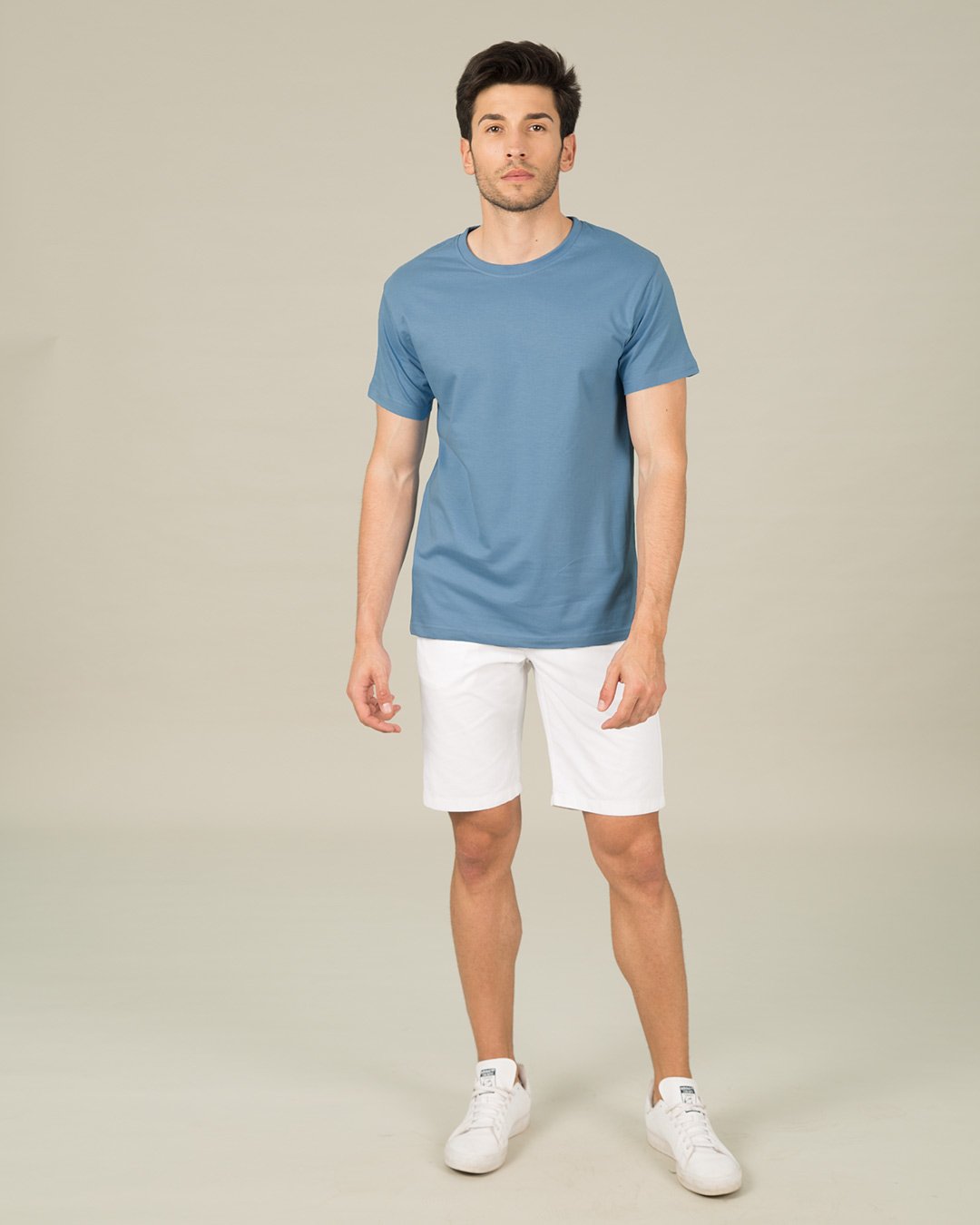 T-shirts-V neck-Cotton-Floral